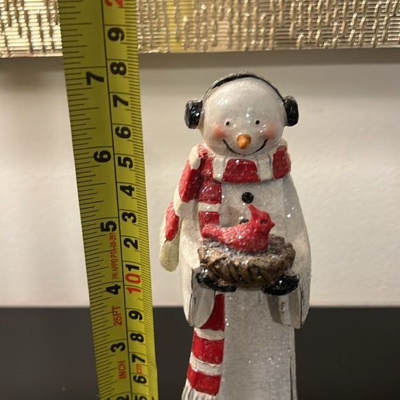 Melrose Rustic Wooden Snowman Figurine - Picture 8 of 8